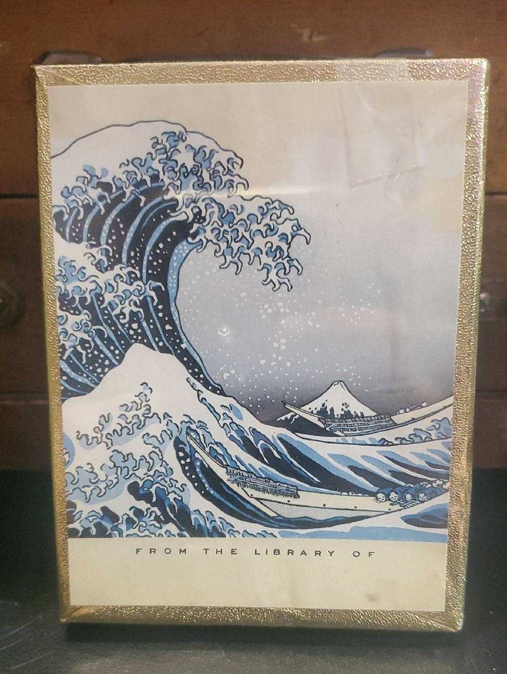Woodblock Wave Art Print Bookplates NIB D